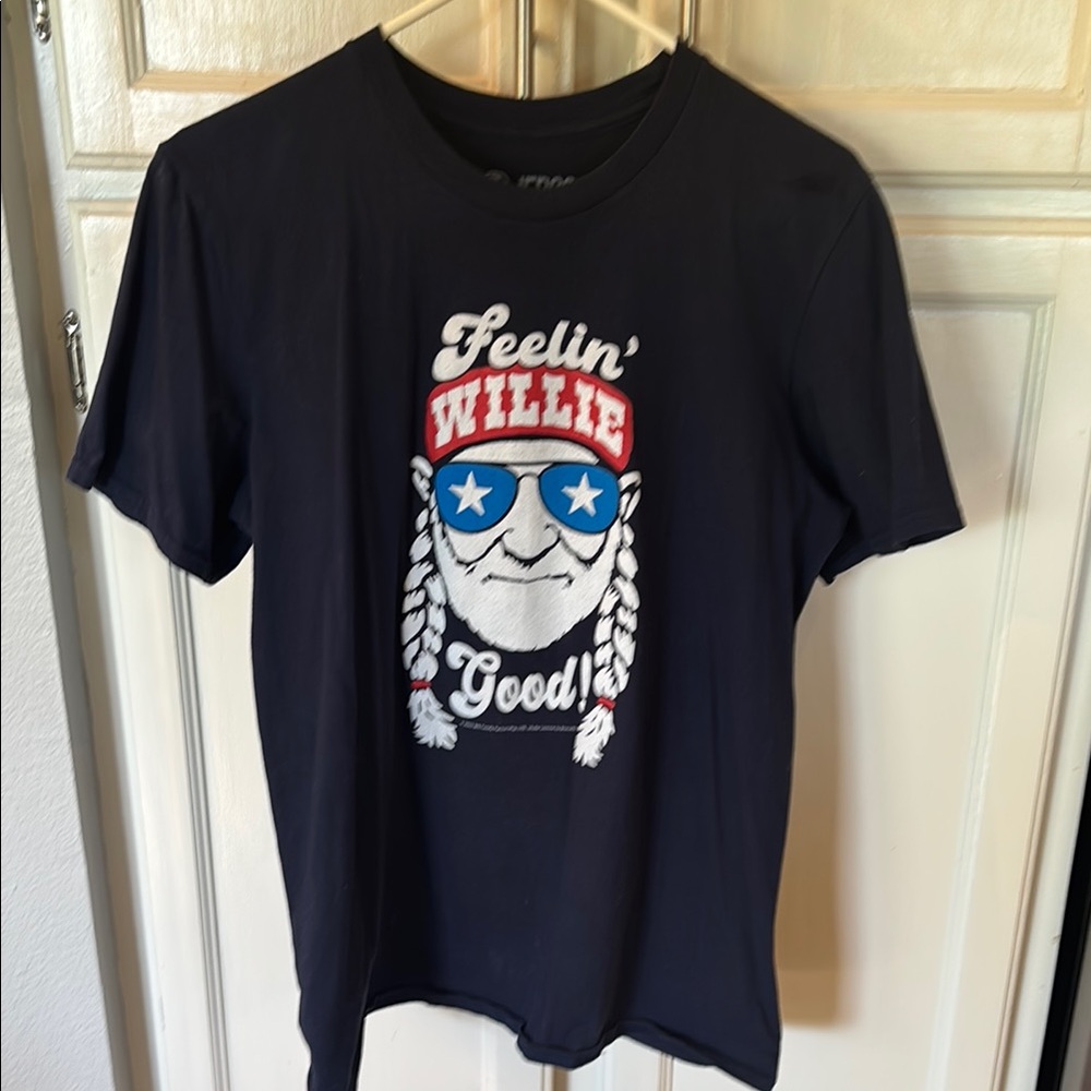 Navy blue Graphic T-Shirt with Willie Design